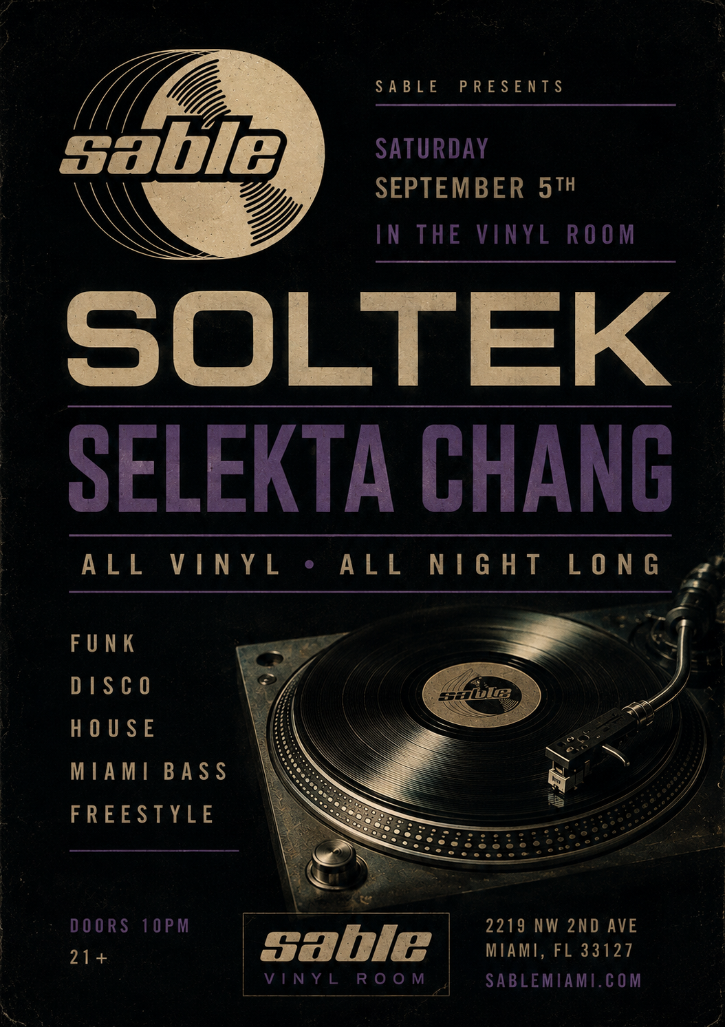 SOLTEK + SELEKTA CHANG — All Vinyl, All Night
